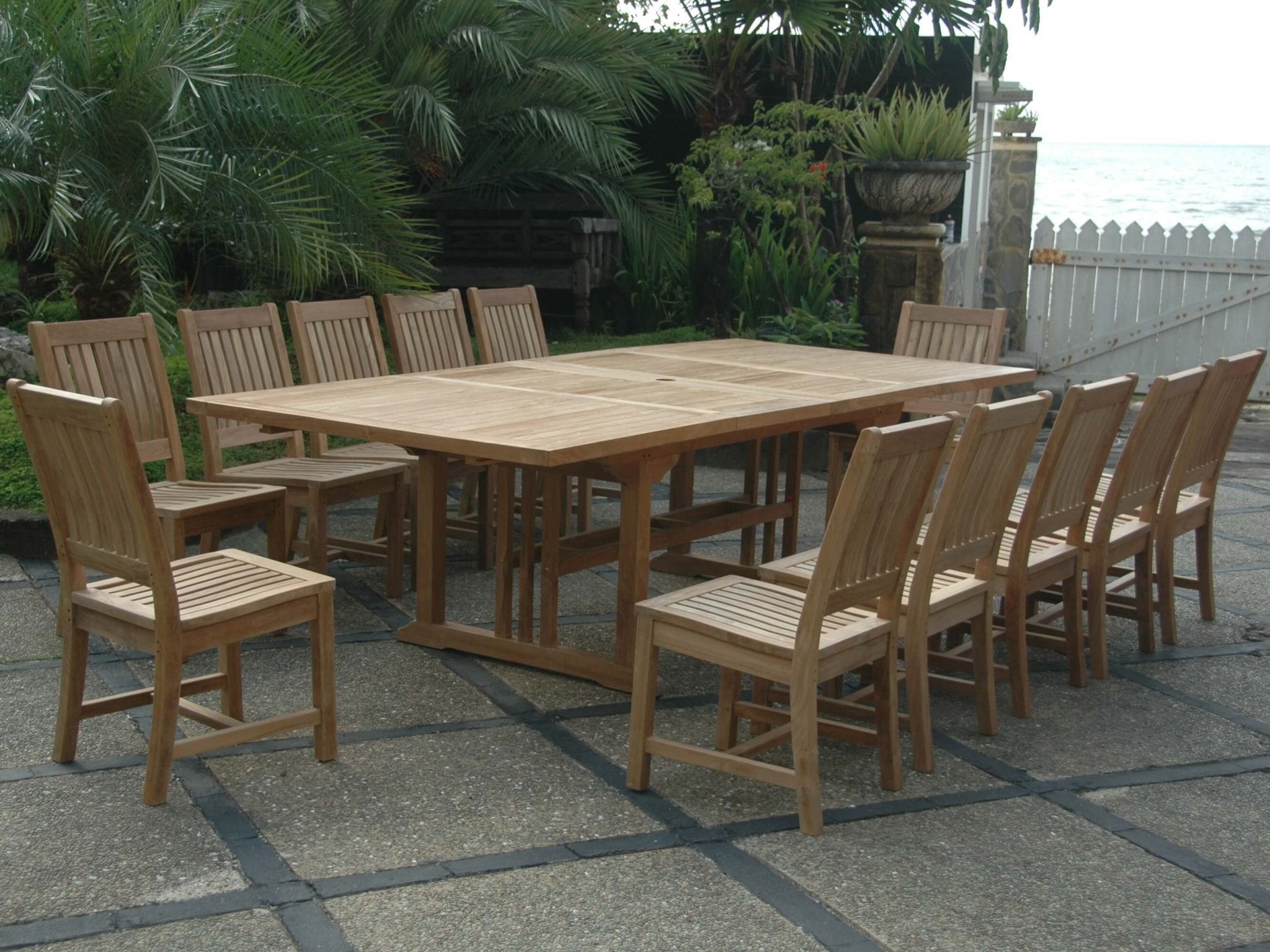 Sahara Rialto 13 - pc Dining Table Set – () by Anderson Teak