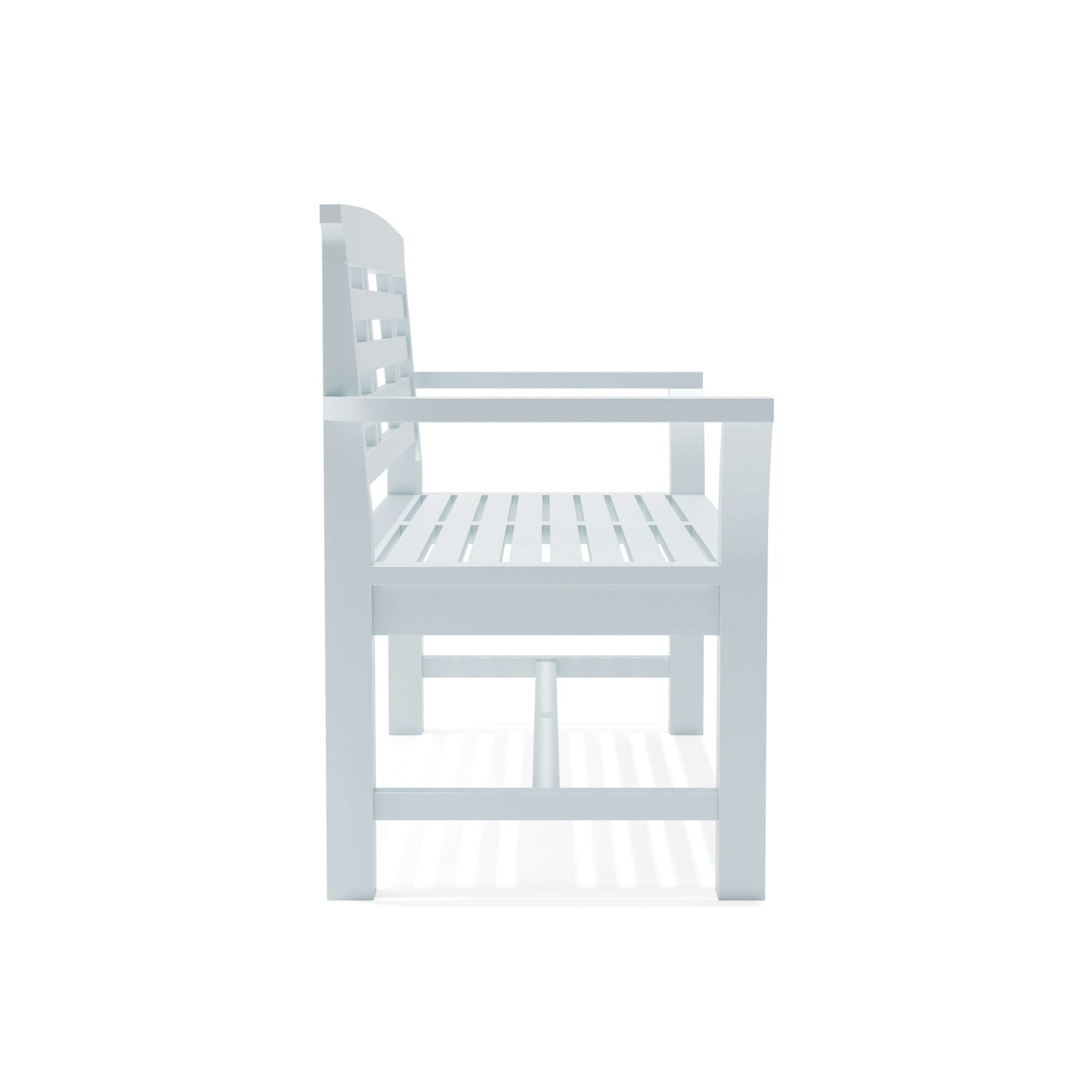 Sakura 2 - Seater Teak Bench In White Finish – Bench () by Anderson Teak