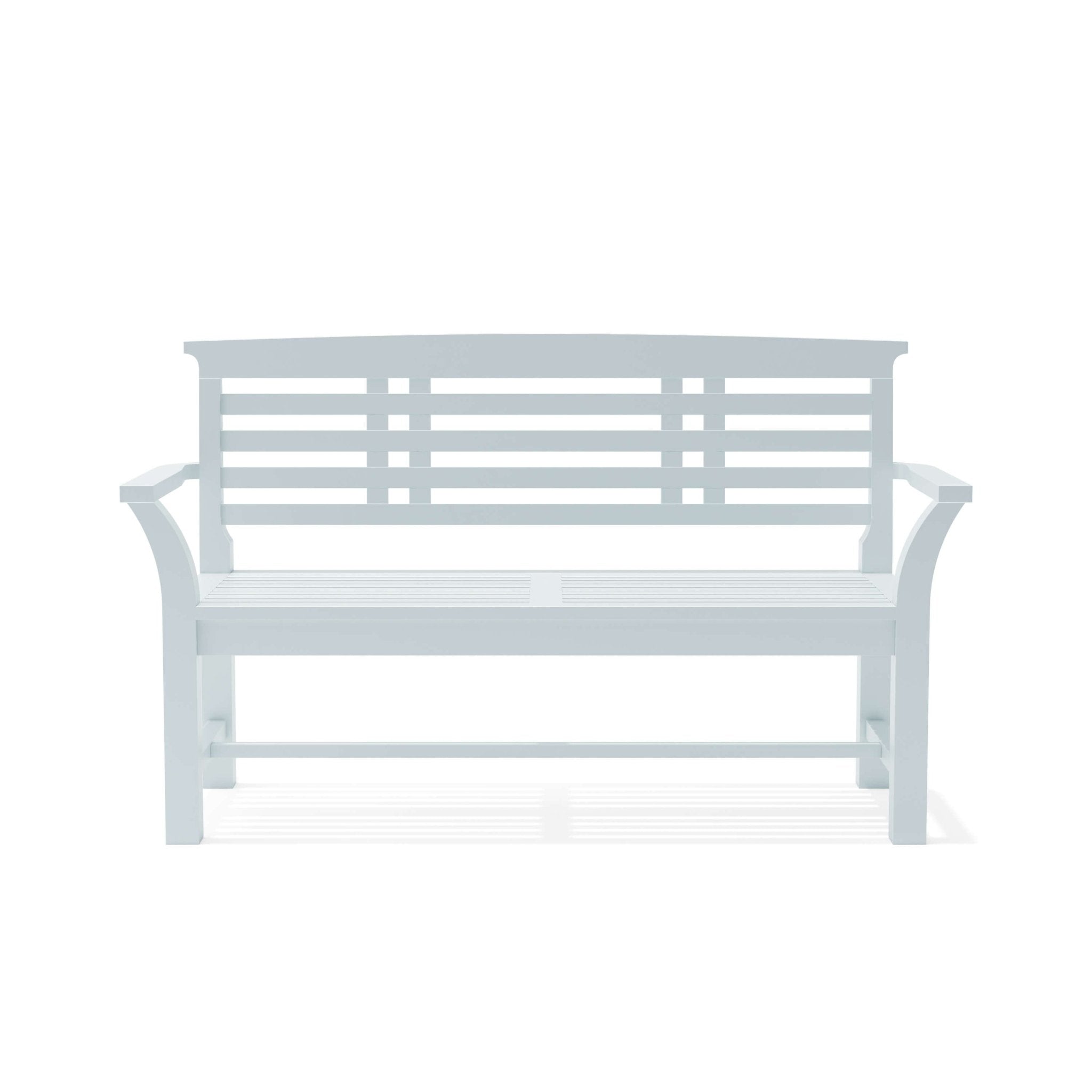 Sakura 2 - Seater Teak Bench In White Finish – Bench () by Anderson Teak