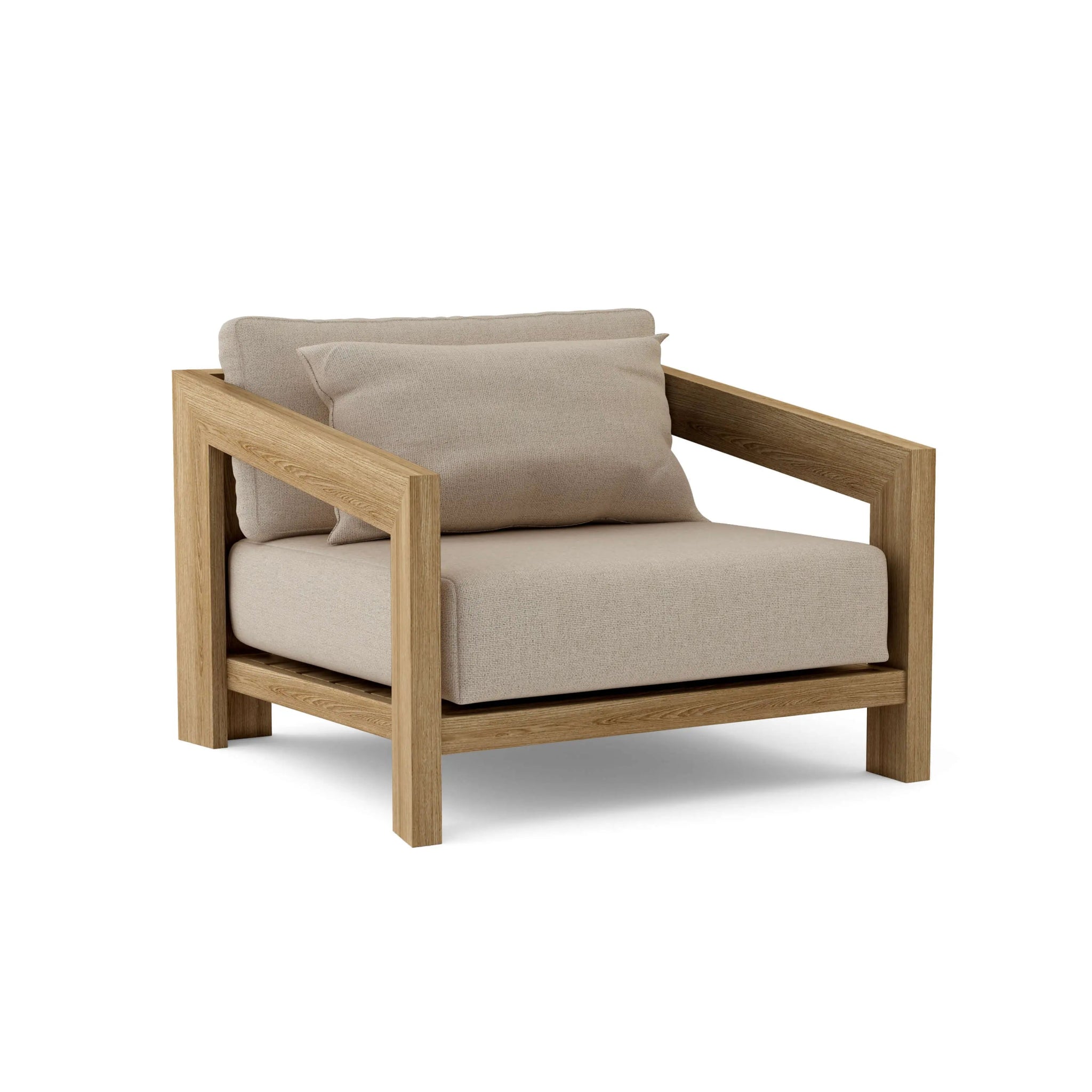 Smyrna Lounge Armchair – (Natural) by Modern Haus