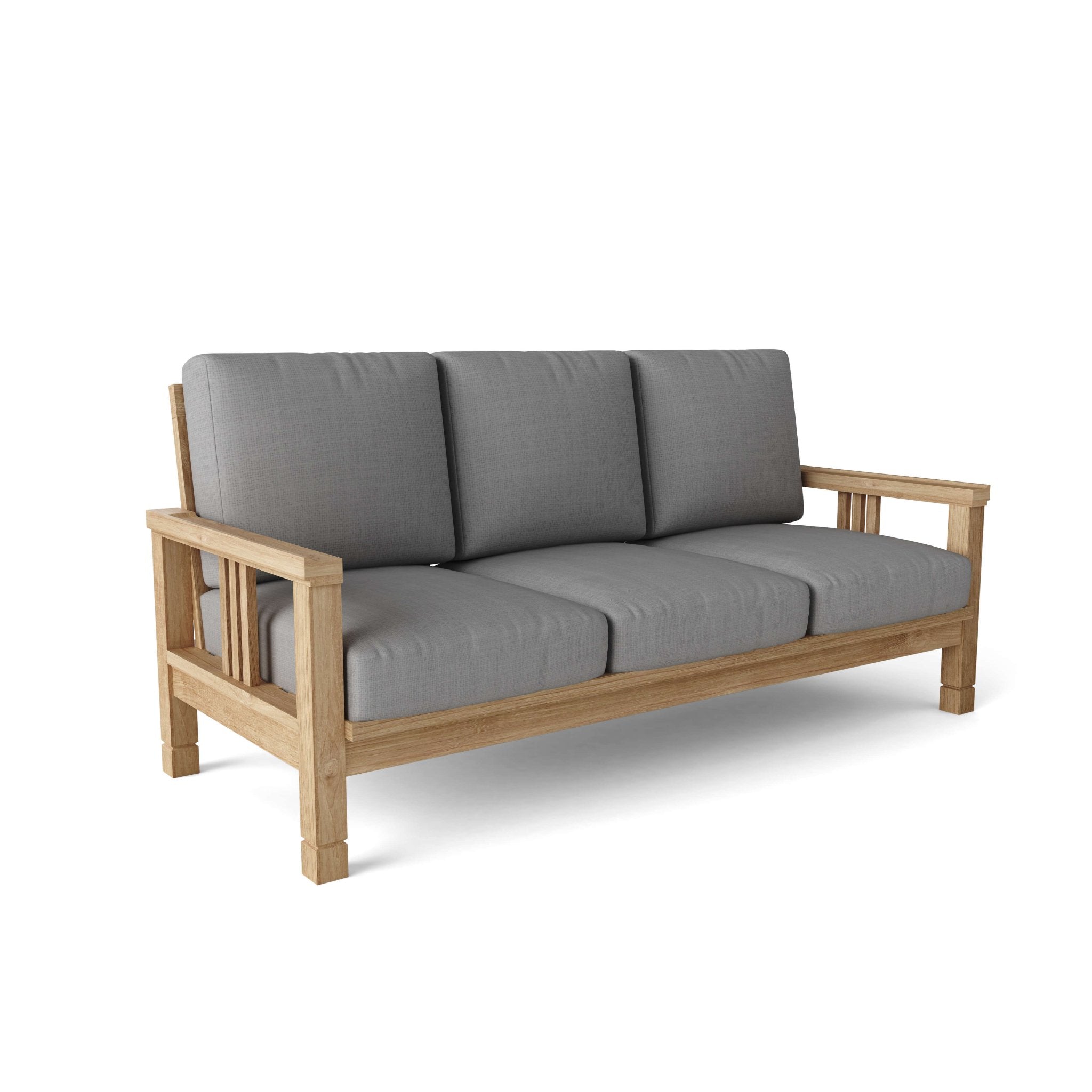 SouthBay Deep Seating Sofa – Teak Sofa (Cast Charcoal) by Chapman Collection
