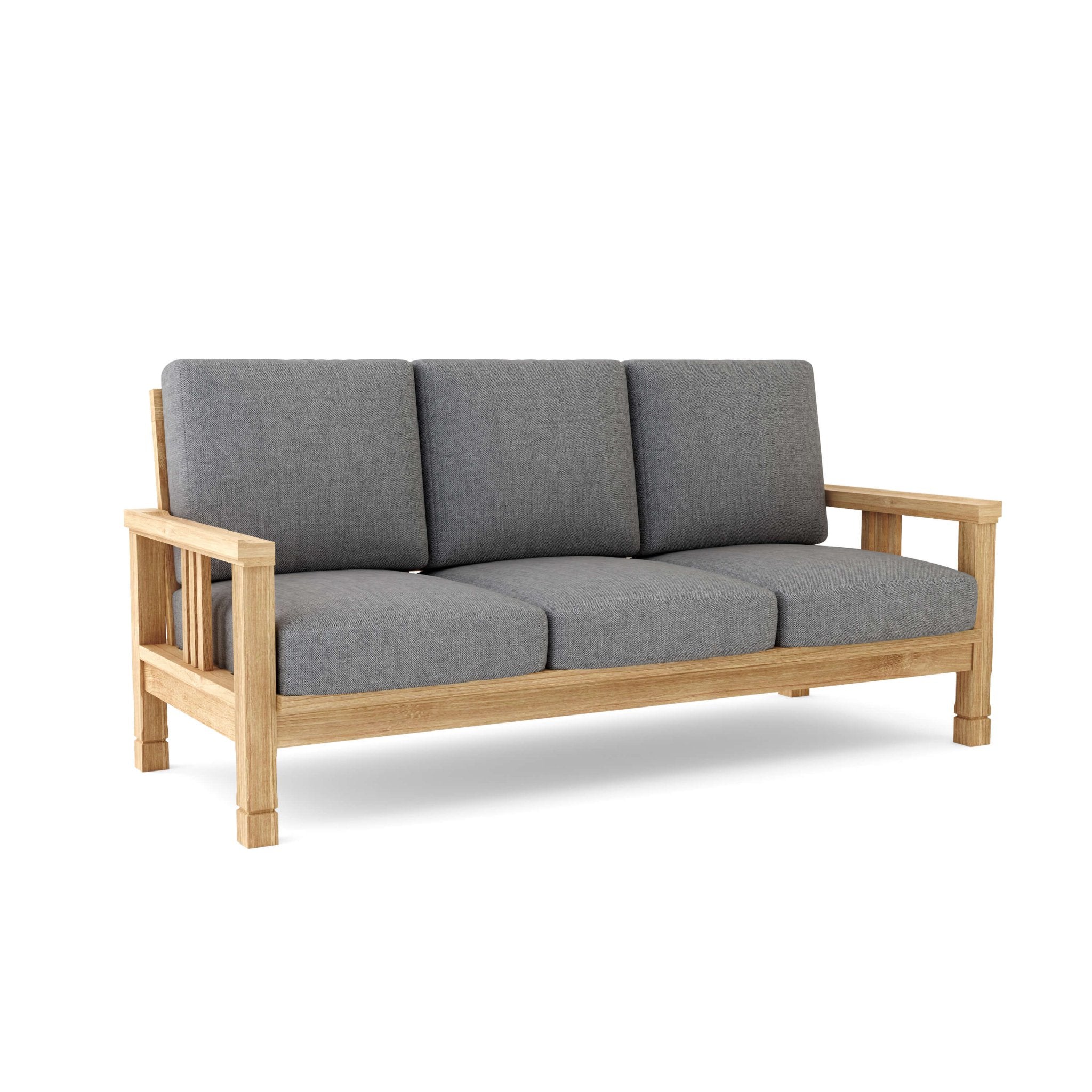 SouthBay Deep Seating Sofa – Teak Sofa (Cast Slate) by Chapman Collection
