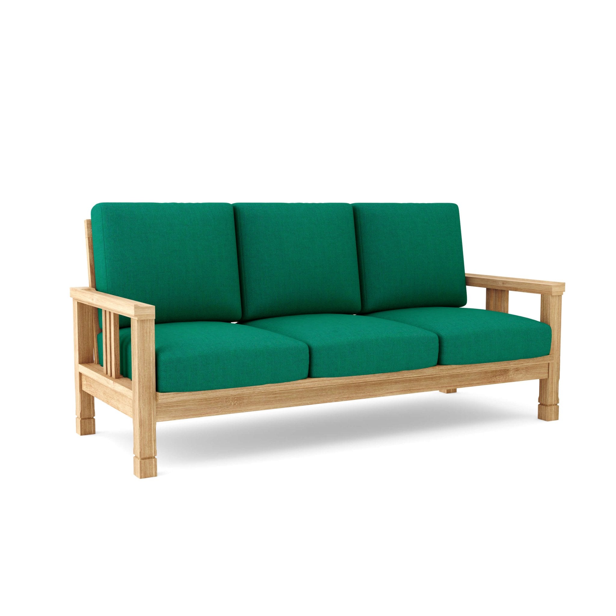 SouthBay Deep Seating Sofa – Teak Sofa (Forest Green) by Chapman Collection