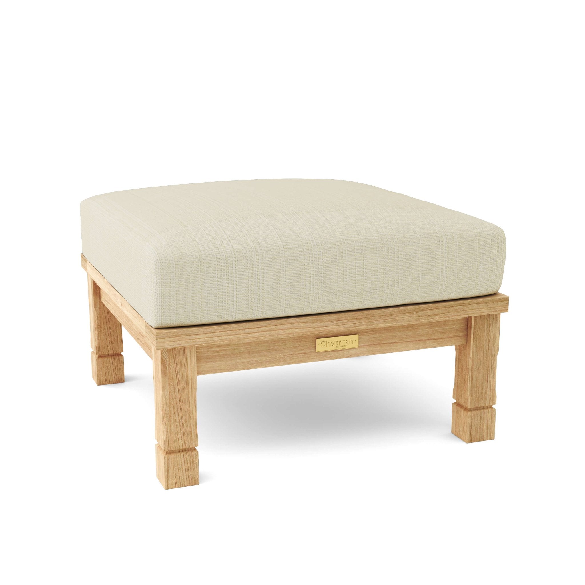 SouthBay Ottoman – (Linen Antique Beige) by Chapman Collection
