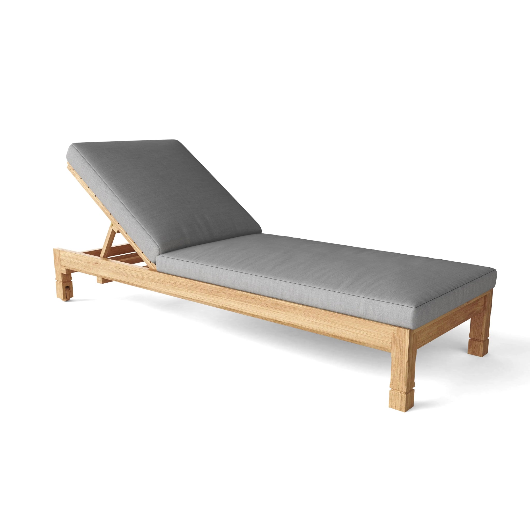 SouthBay Sun Lounger – Teak Daybed (Cast Slate) by Chapman Collection