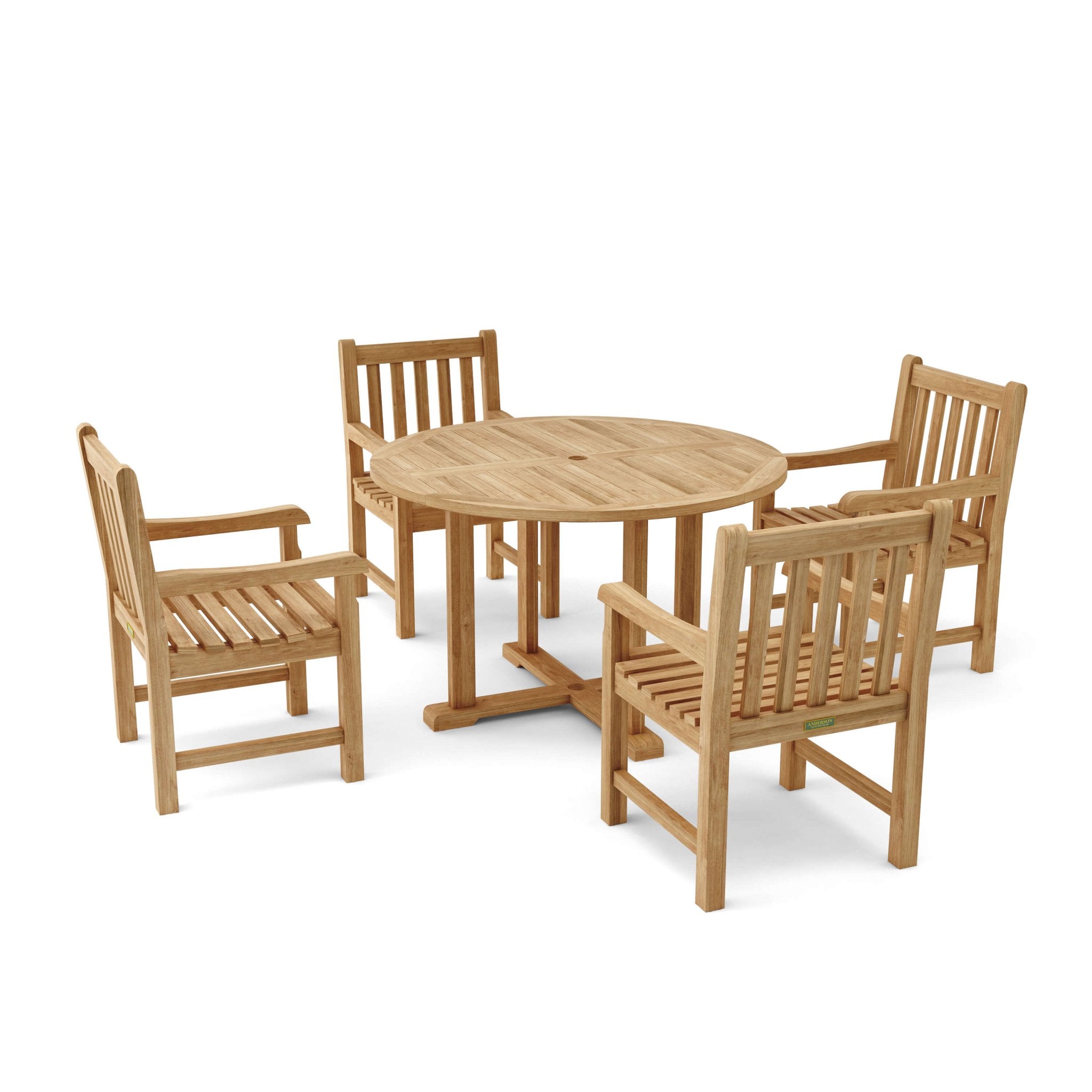 Tosca Classic 5 - pc Dining Table Set – Teak Dining Set () by Anderson Teak