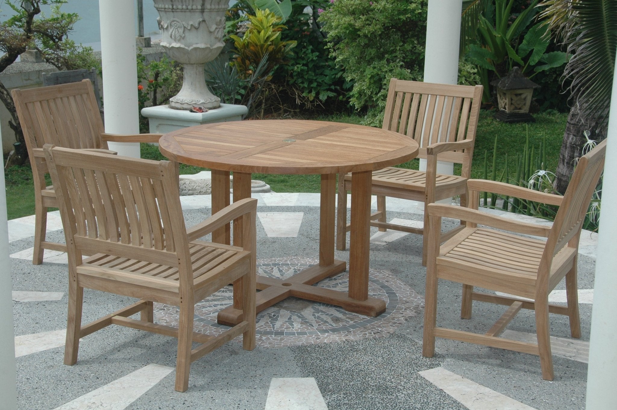 Tosca Rialto 5 - pc Dining Table Set – Teak Dining Set () by Anderson Teak
