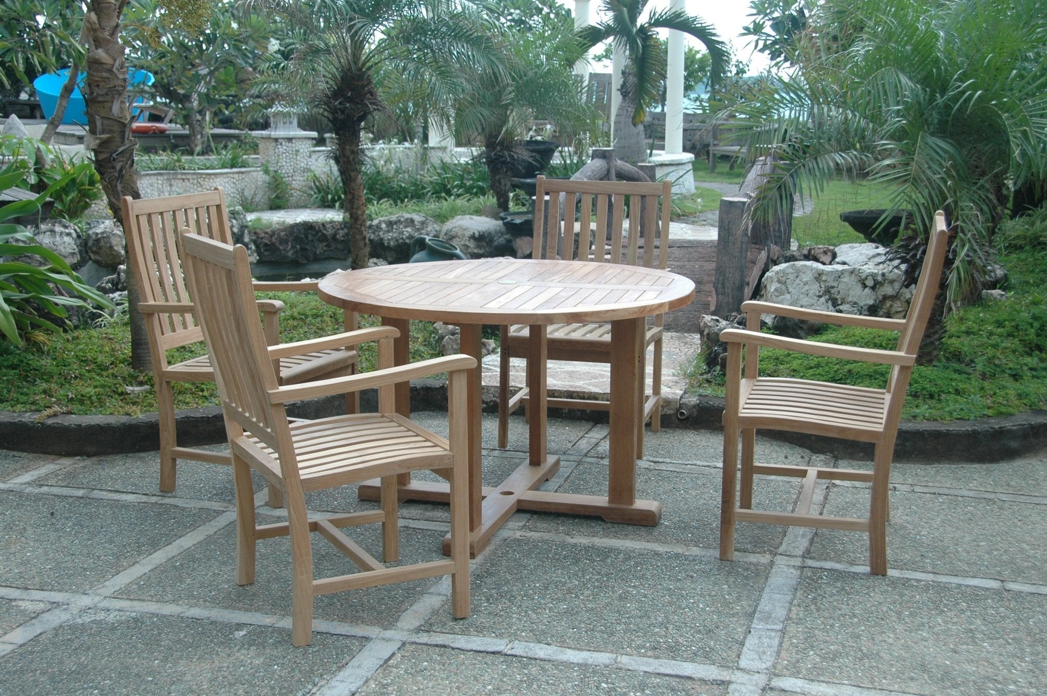 Tosca Wilshire 5 - pc Dining Table Set – Teak Dining Set () by Anderson Teak