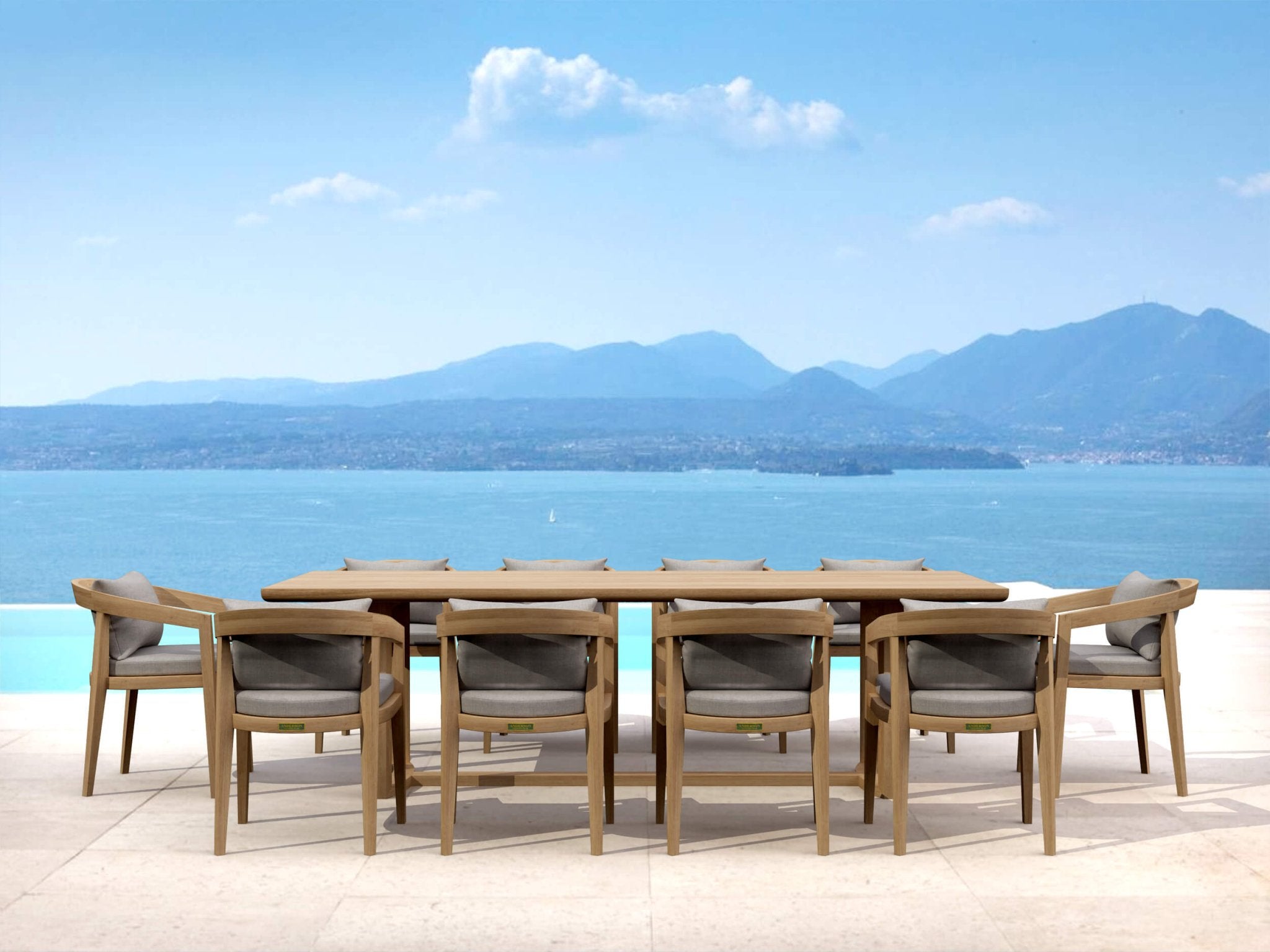 Toscana 11 - pc Dining Table Set – Dining Table Set () by Anderson Teak