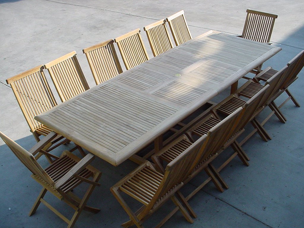 Valencia Classic 15 - pc Dining Table Set – () by Anderson Teak