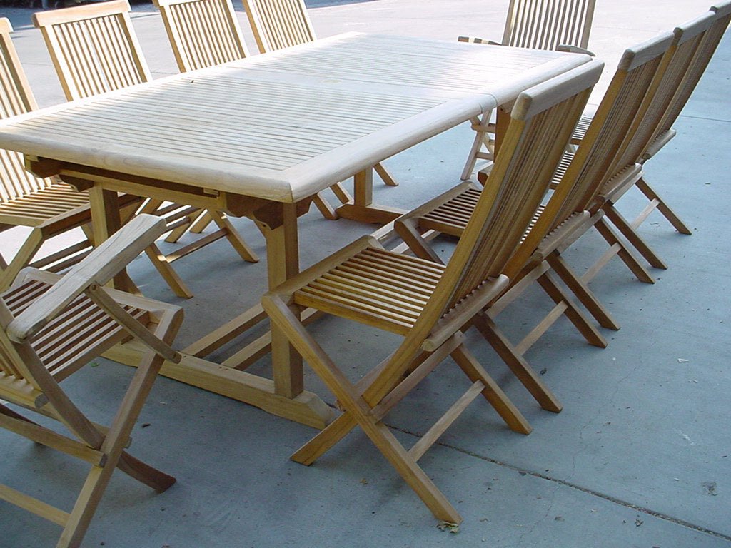 Valencia Classic 15 - pc Dining Table Set – () by Anderson Teak