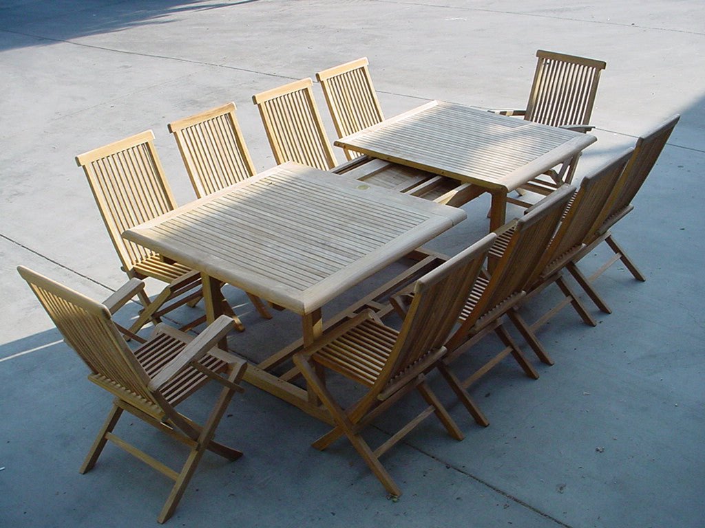 Valencia Classic 15 - pc Dining Table Set – () by Anderson Teak