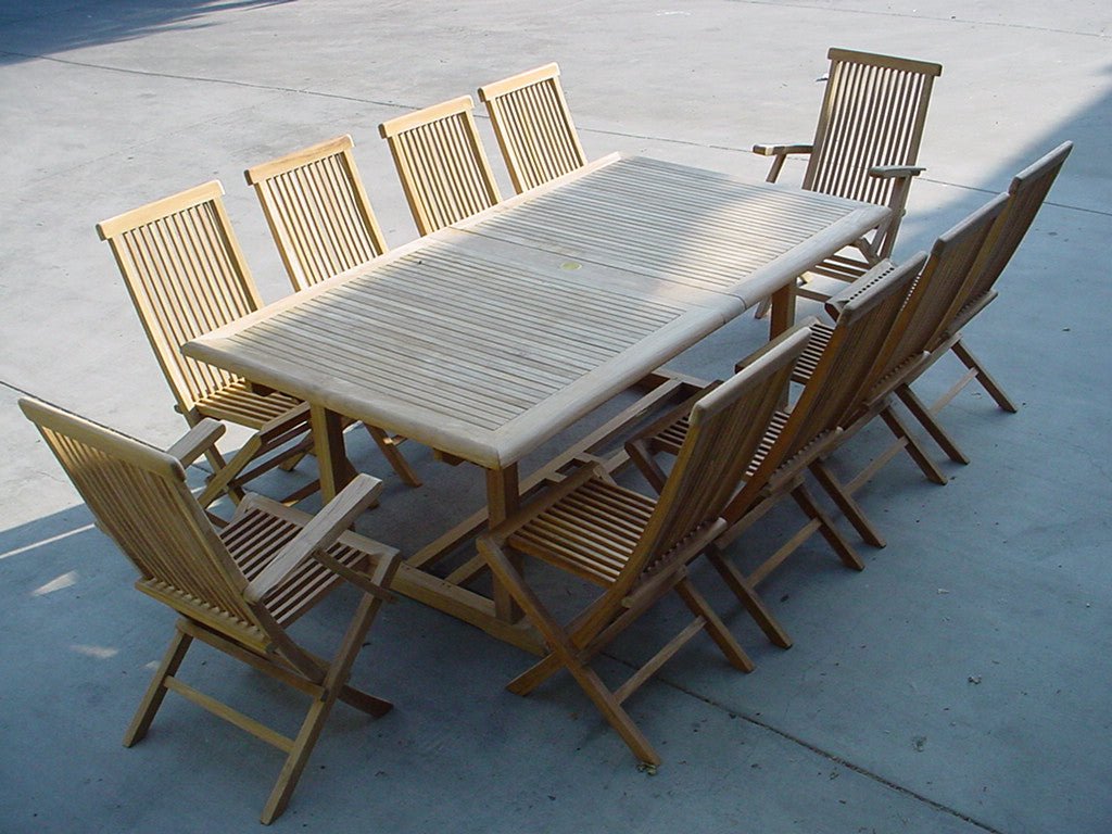 Valencia Classic 15 - pc Dining Table Set – () by Anderson Teak