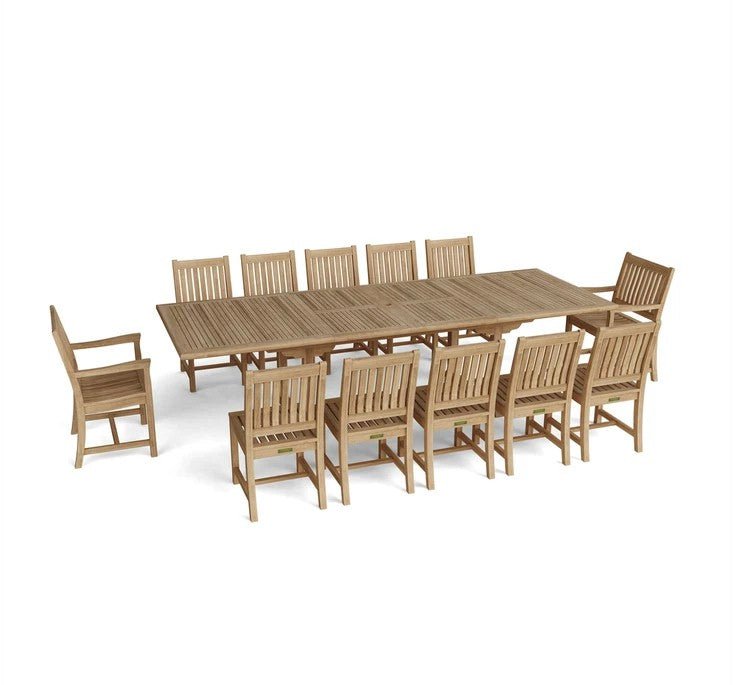 Valencia Rialto 13 - pc Dining Table Set – () by Anderson Teak
