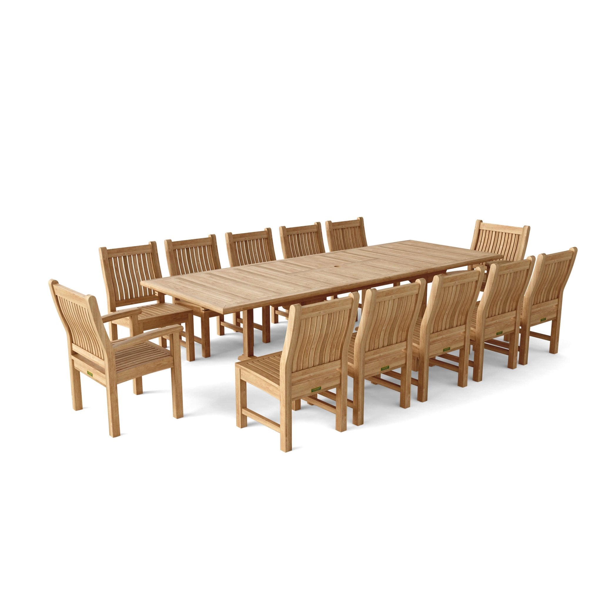 Valencia Sahara 13 - pc Dining Table Set – () by Anderson Teak