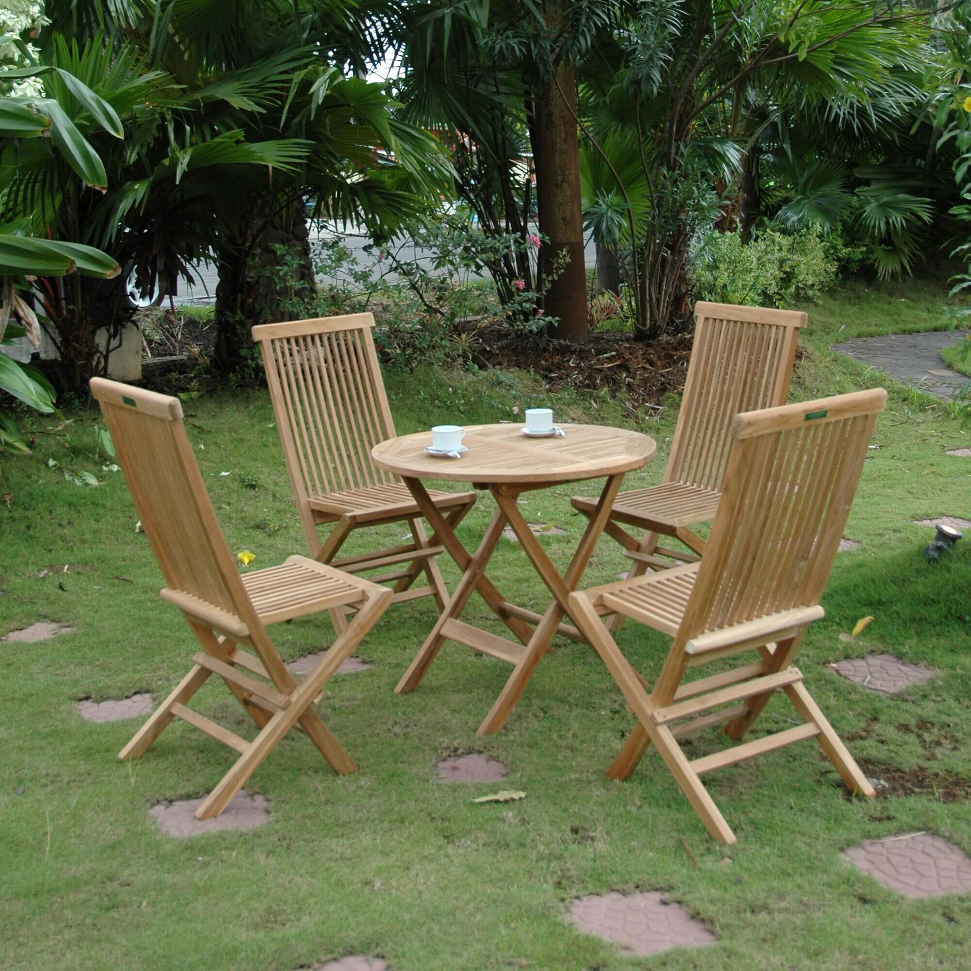 Windsor 5 - pc Classic Bistro Set – Teak Dining Set () by Anderson Teak
