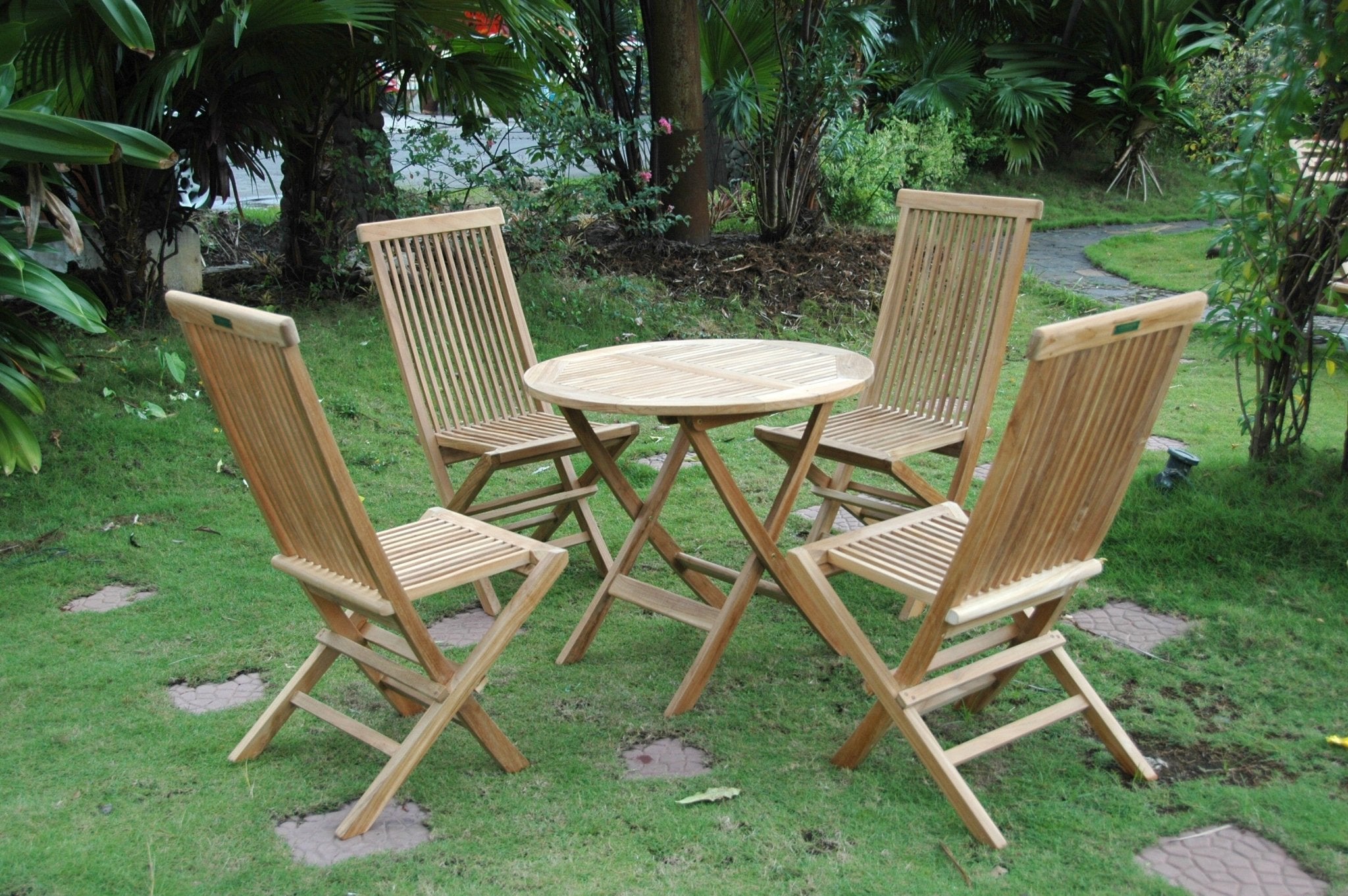 Windsor 5 - pc Classic Bistro Set – Teak Dining Set () by Anderson Teak