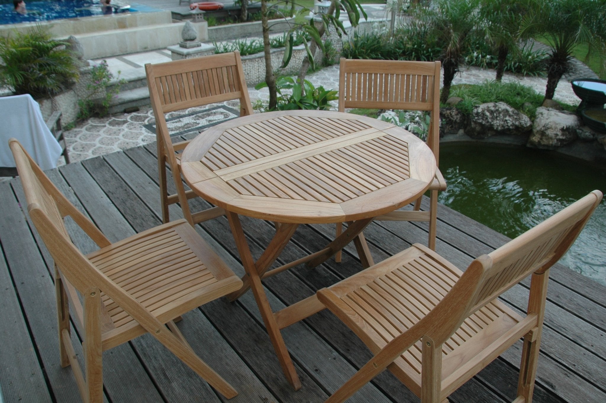 Windsor 5 - pc Table Set – Teak Dining Set () by Anderson Teak