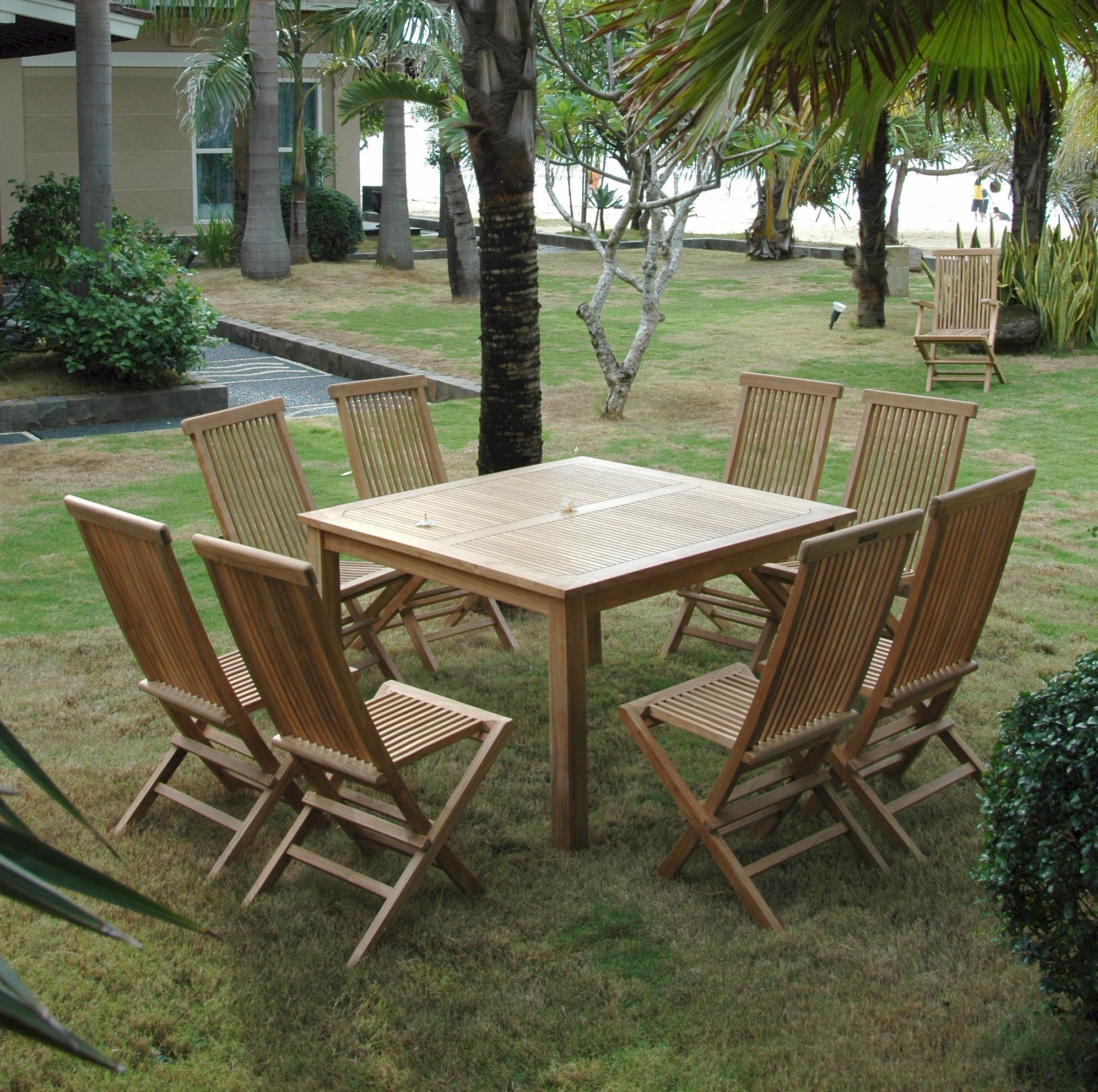 Windsor Classic 9 - pc Dining Table Set – () by Anderson Teak