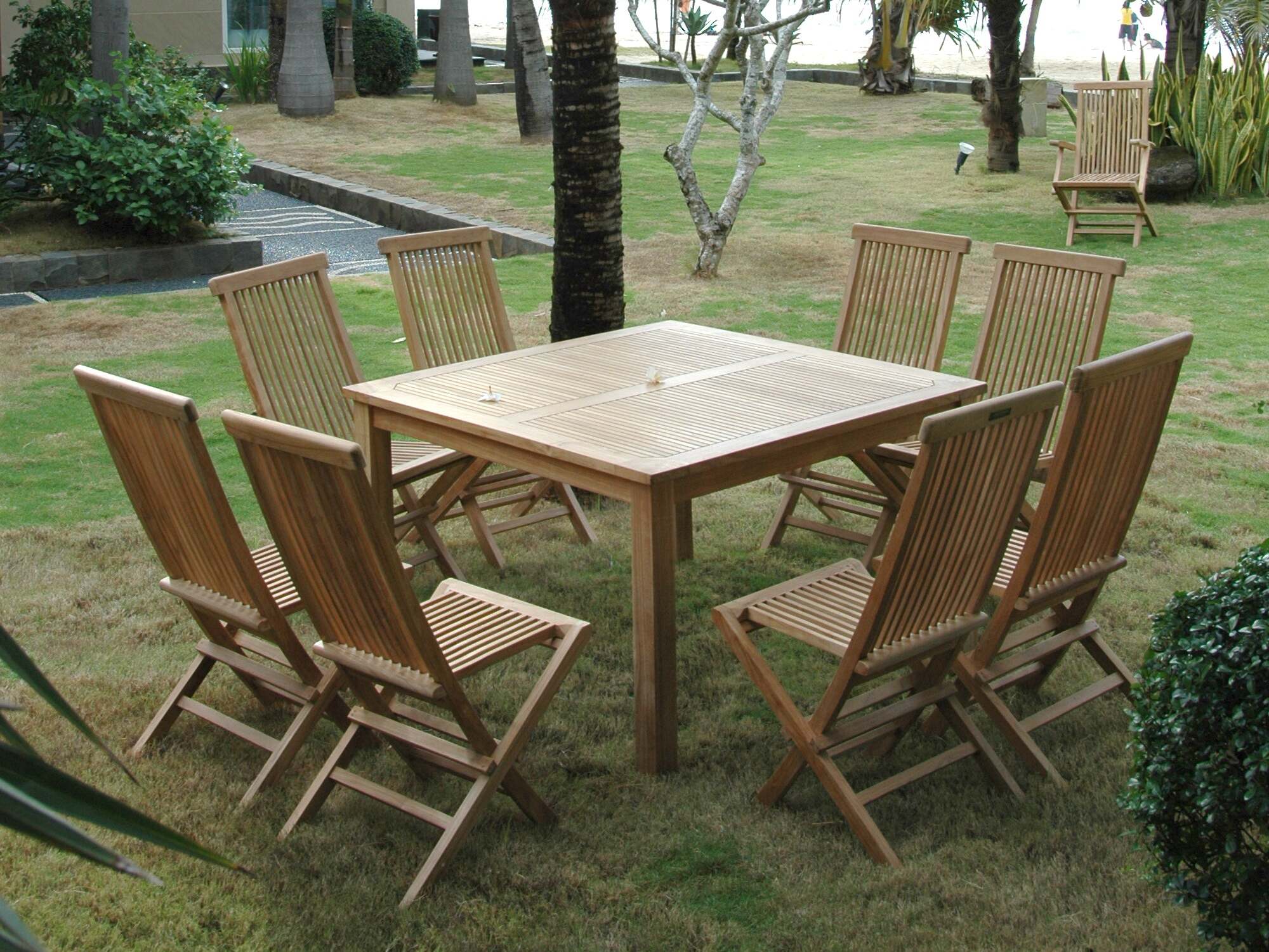 Windsor Classic 9 - pc Dining Table Set – () by Anderson Teak