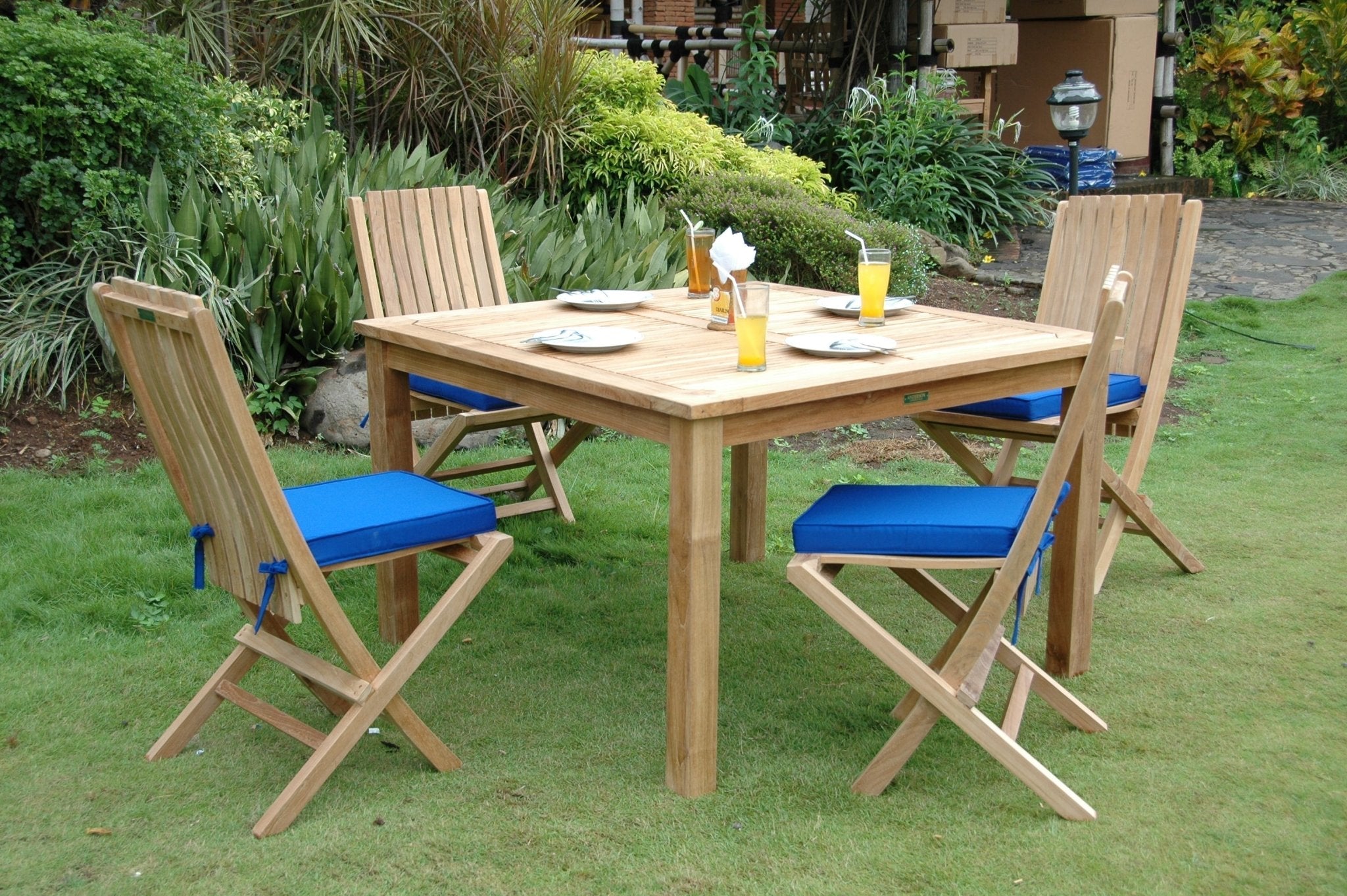 Windsor Comfort 5 - pc Dining Table Set – Teak Dining Set () by Anderson Teak