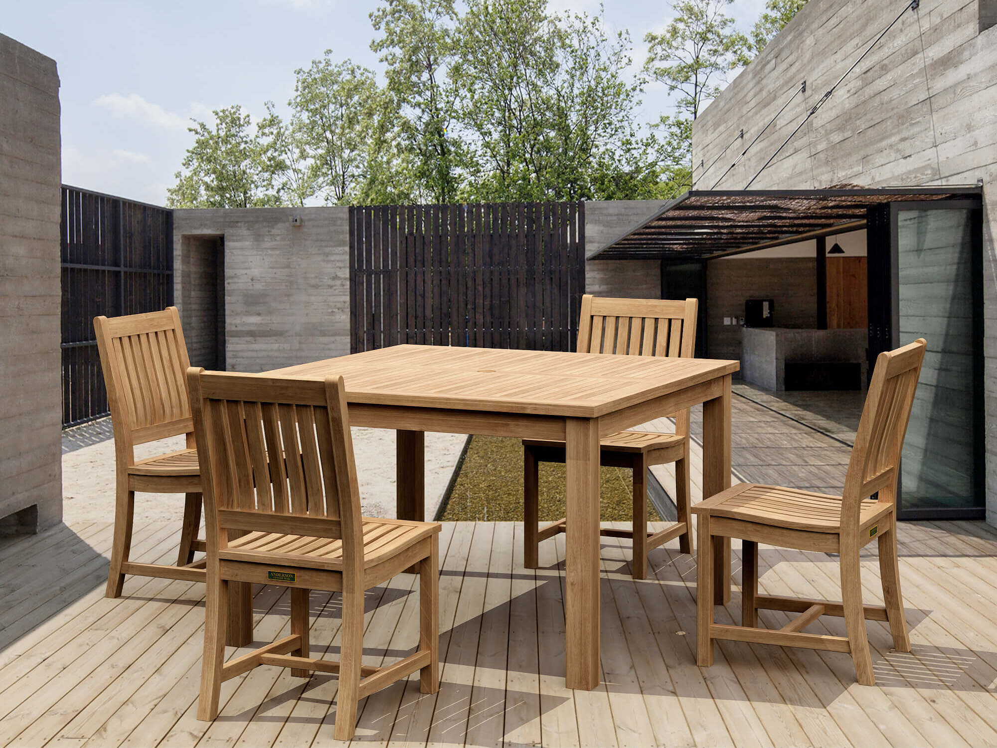 Windsor Rialto 5 - pc Dining Table Set – Teak Dining Set () by Anderson Teak