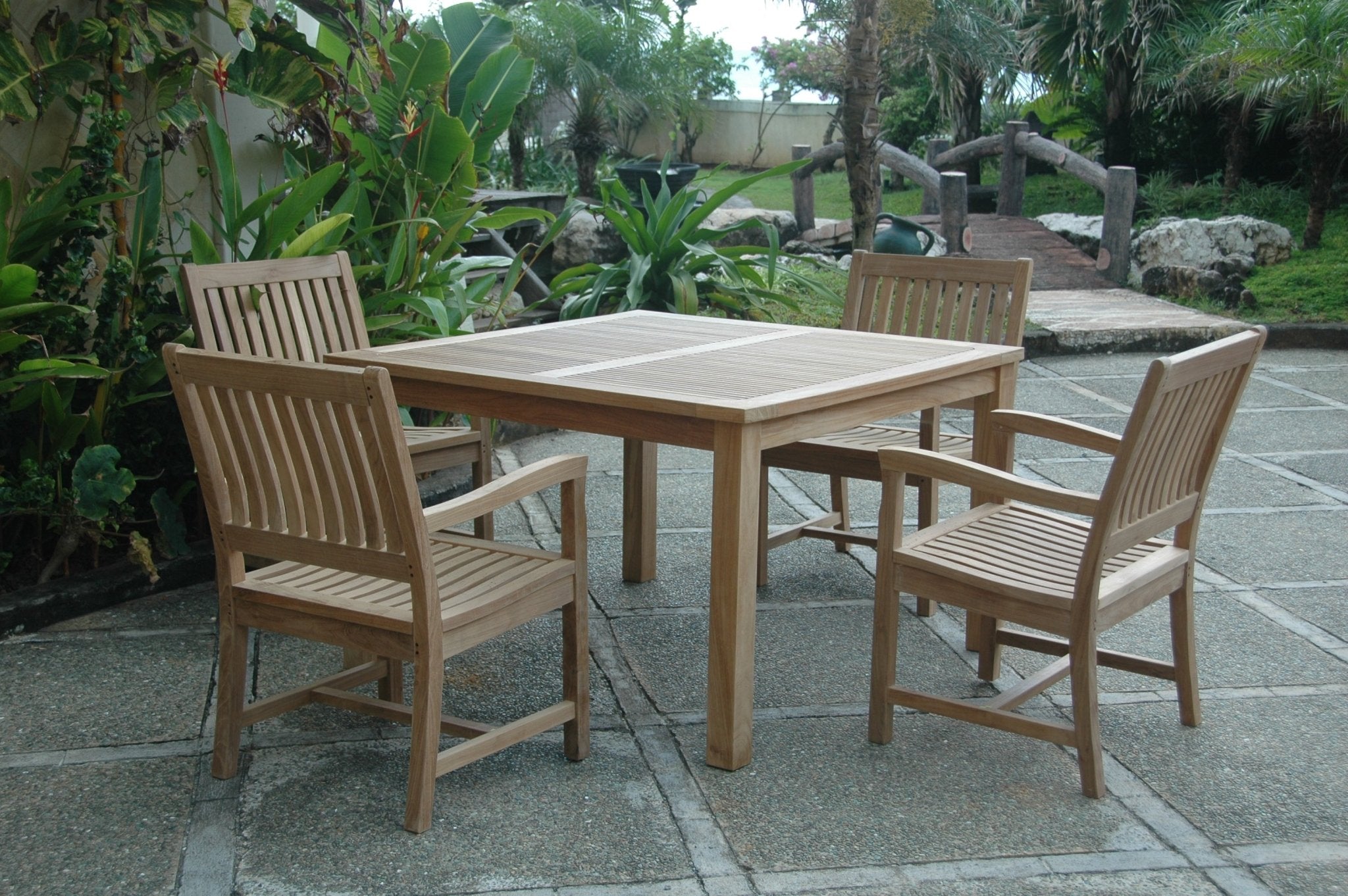Windsor Rialto Armchair 5 - Pieces Dining Set – () by Anderson Teak