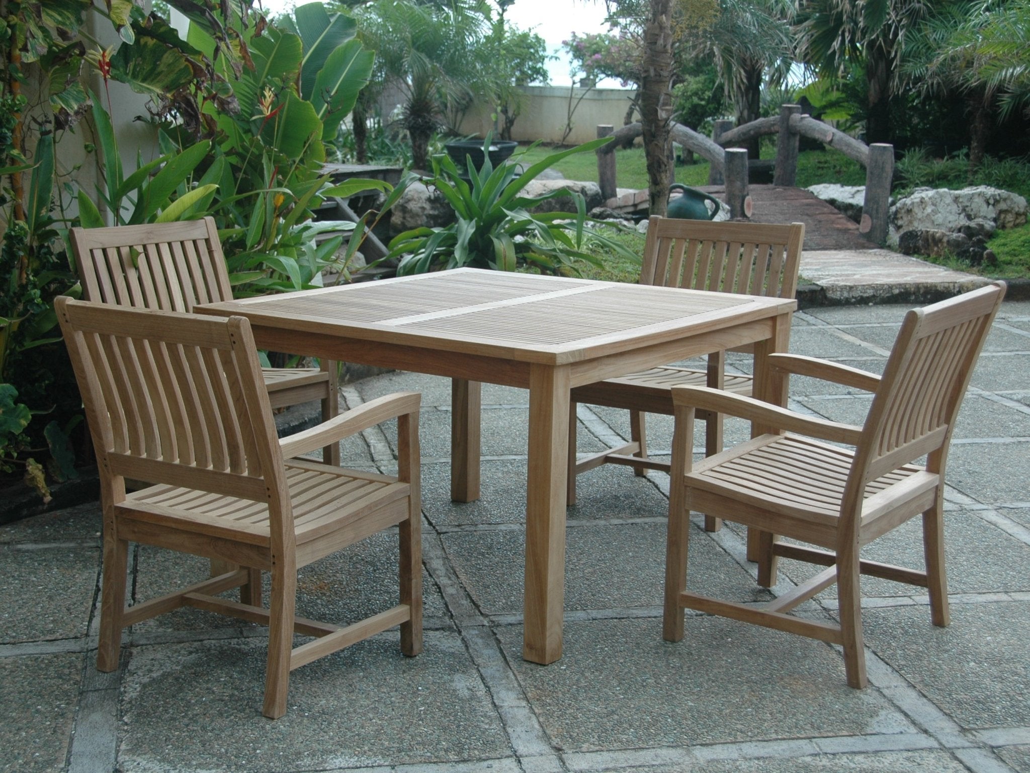 Windsor Rialto Armchair 5 - Pieces Dining Set – () by Anderson Teak
