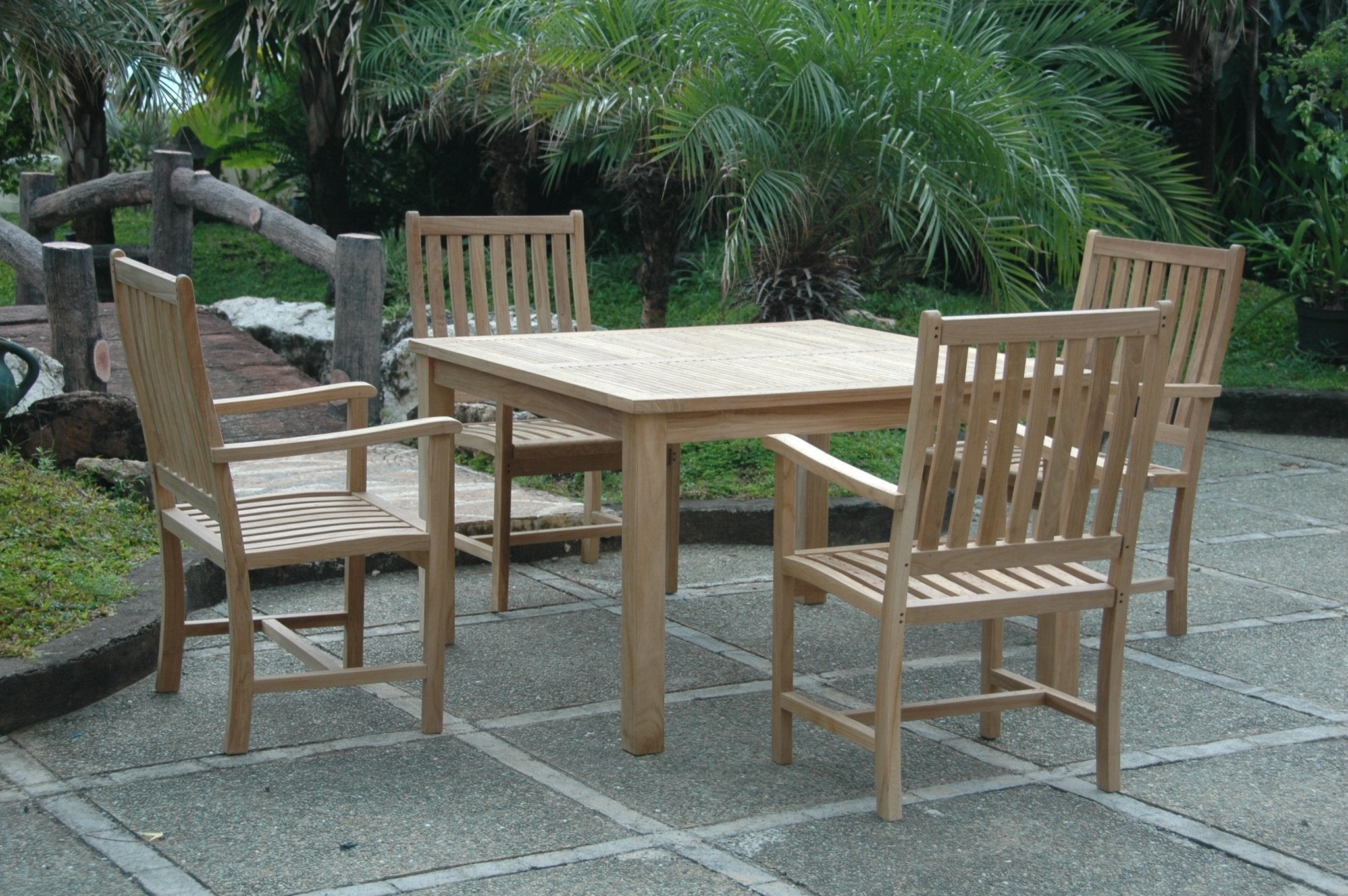 Windsor Wilshire 5 - pc Dining Table Set – Teak Dining Set () by Anderson Teak
